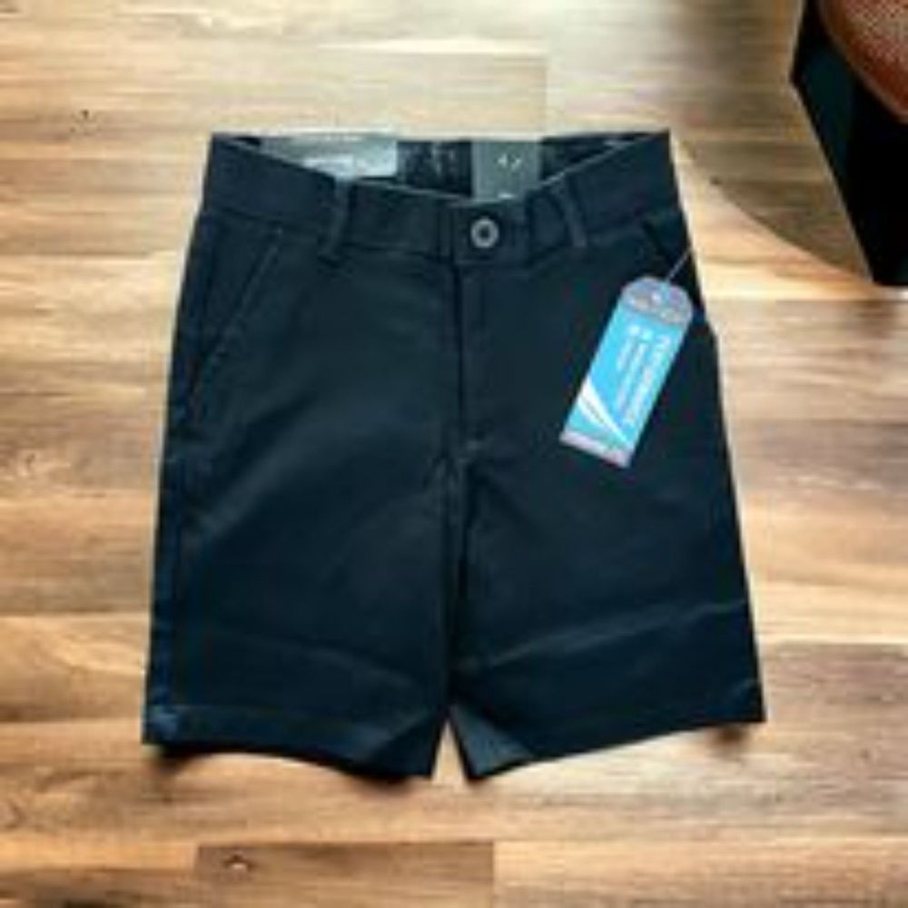 Nautica Adjustable Waist Boys Blue Uniform Shorts Size 5R